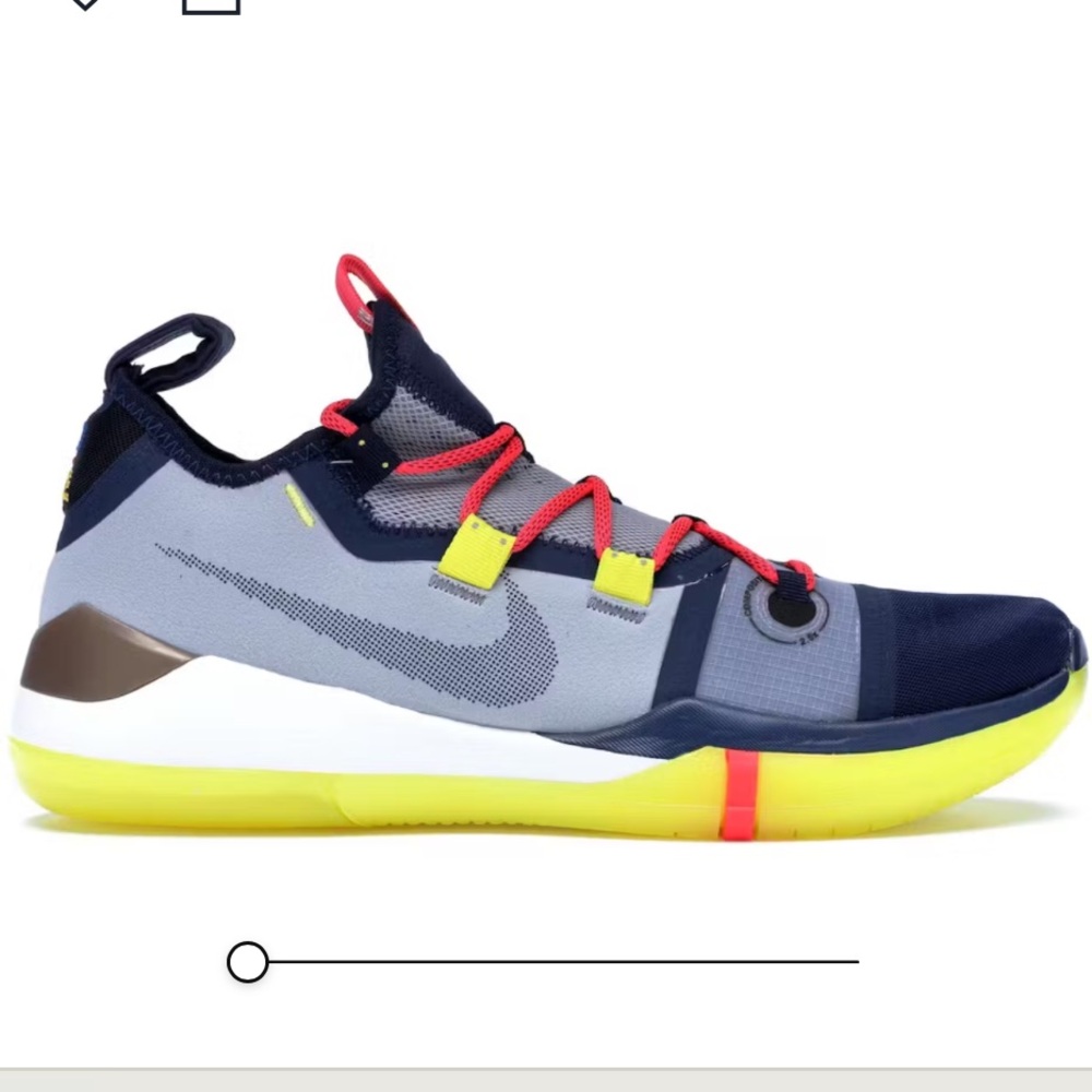 Nike Kobe AD Sail Multicolor Men's Sneakers - Rare! EUC
